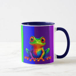 Caneca Il est beau ce mug avec sa grenouille rigolote.