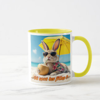 Caneca Il est chaud le lapin.