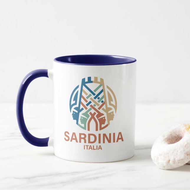 Caneca Ilha da Sardenha Itália (Com Donut)
