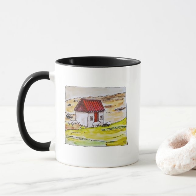 Caneca Ilha de Scalpay, Escócia (Com Donut)