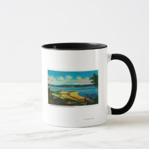 Caneca Ilha de Whidby e padeiro do Mt. do porto Townsend