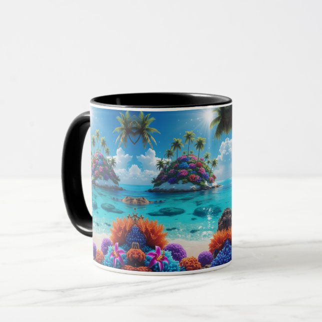 Caneca Ilha Paradise Foto (Frente Esquerda)