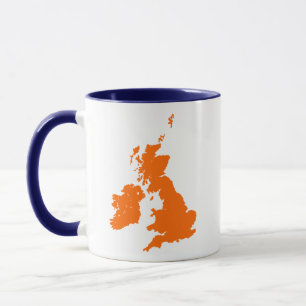 Caneca Ilhas Britânicas - Laranja