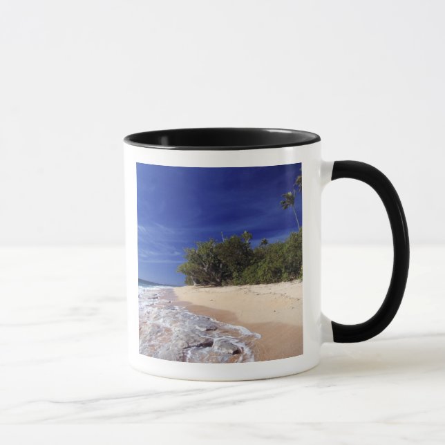 Caneca Ilhas Fiji, Tavarua. Esta praia em Tavarua. (Direita)