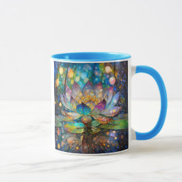 Caneca Illuminated Blooming Lotus Flower