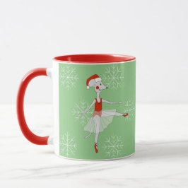 Caneca Illusima Ballerina Flocos de Neve do Rato de Natal