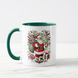 Caneca Illustration traditionnelle du Père Noël
