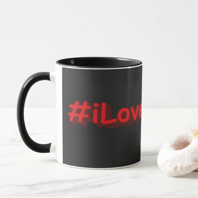 Caneca "#iLoveEurope" Design bonito. Comprar Agora (Com Donut)