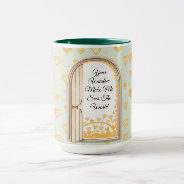 Caneca Ilusão da Porta do Coração Caprichosa (Centro)