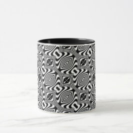 Caneca Ilusão Óptica 11 Design Abstrato