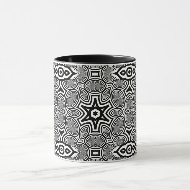 Caneca Ilusão Óptica 12 Design Abstrato (Centro)