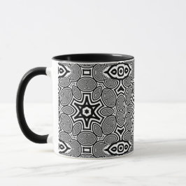 Caneca Ilusão Óptica 12 Design Abstrato