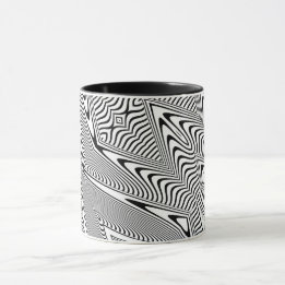 Caneca Ilusão Óptica 14 Design Abstrato