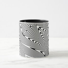 Caneca Ilusão Óptica 14 Design Abstrato