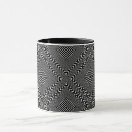Caneca Ilusão Óptica 17 Design Abstrato