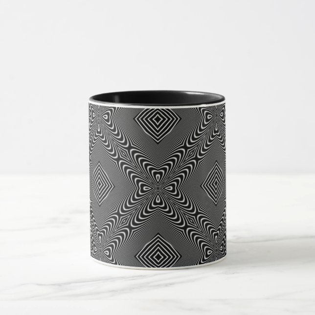 Caneca Ilusão Óptica 17 Design Abstrato (Centro)