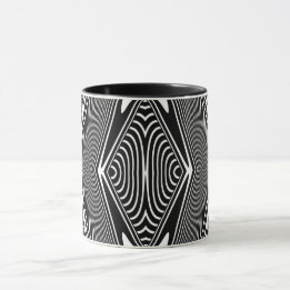 Caneca Ilusão Óptica 18 Design Abstrato