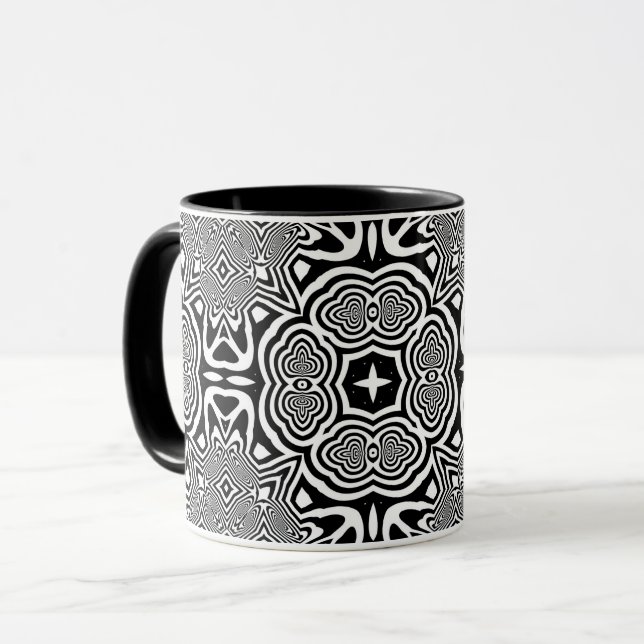 Caneca Ilusão Óptica 2 Design Abstrato (Frente Esquerda)