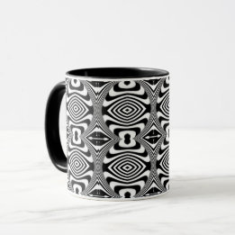 Caneca Ilusão Óptica 3 Design Abstrato