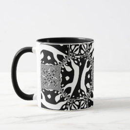 Caneca Ilusão Óptica 6 Design Abstrato