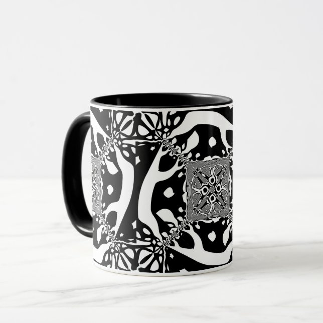 Caneca Ilusão Óptica 6 Design Abstrato (Frente Esquerda)