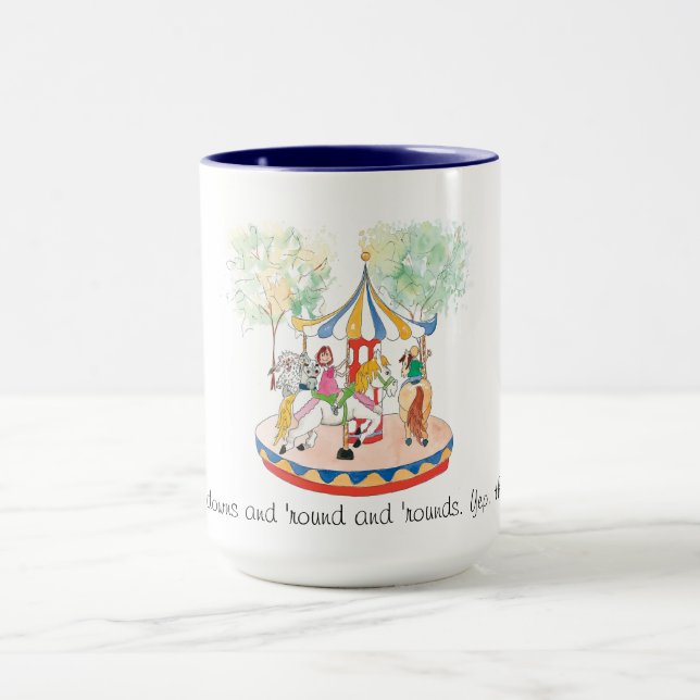 Caneca Ilustração Bonita e Divertida De Crianças Colorida (Centro)