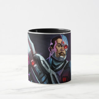 Caneca Ilustração Cyborg Infinita Crise