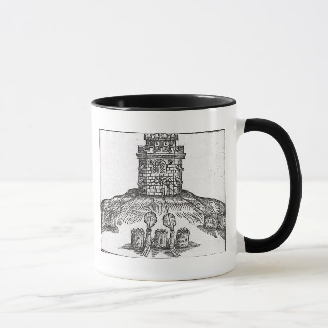 Caneca Ilustração da guerra do cerco (Direita)