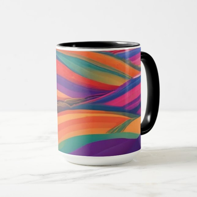 Caneca Ilustração da paisagem (Frente Esquerda)