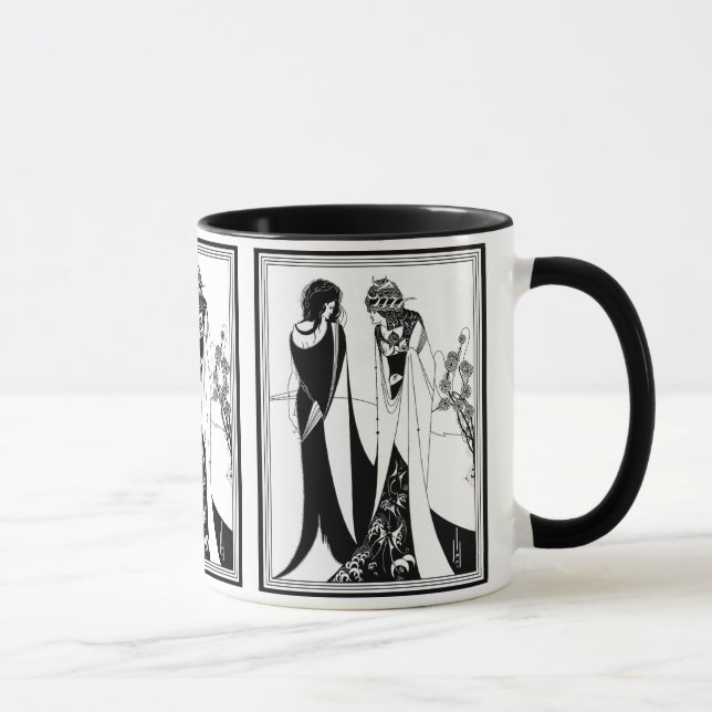 Caneca Ilustração de Aubrey Beardsley (Direita)