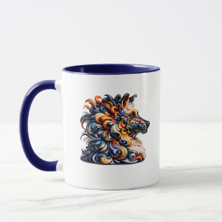Caneca Ilustração de Cachorro Imaginário