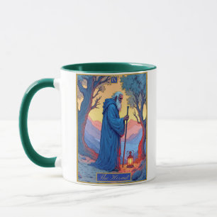 Caneca Ilustração de Carta de Tarot, O Eremita