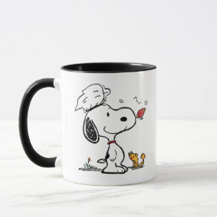 Caneca Ilustração de desenho animado de astronauta Beagle