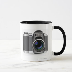 Caneca Ilustração de Digitas da câmara digital