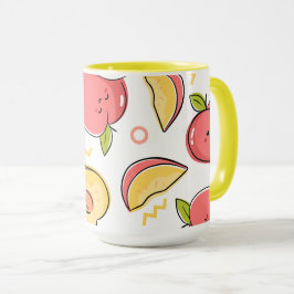 Caneca Ilustração de Frutas Arte