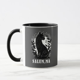 Caneca Ilustração de Gato Preto | Salem