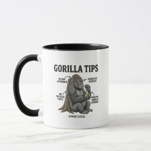 Caneca Ilustração de Infográfico de Dicas de Segurança de