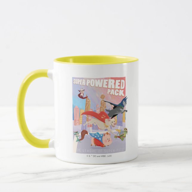 Caneca Ilustração de Metrópolis de Super Powered Pack (Esquerda)