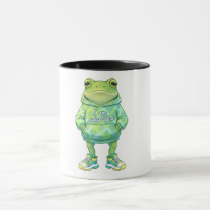 Caneca Ilustração de Sapo de Cute   Engraçada Coffee Mug