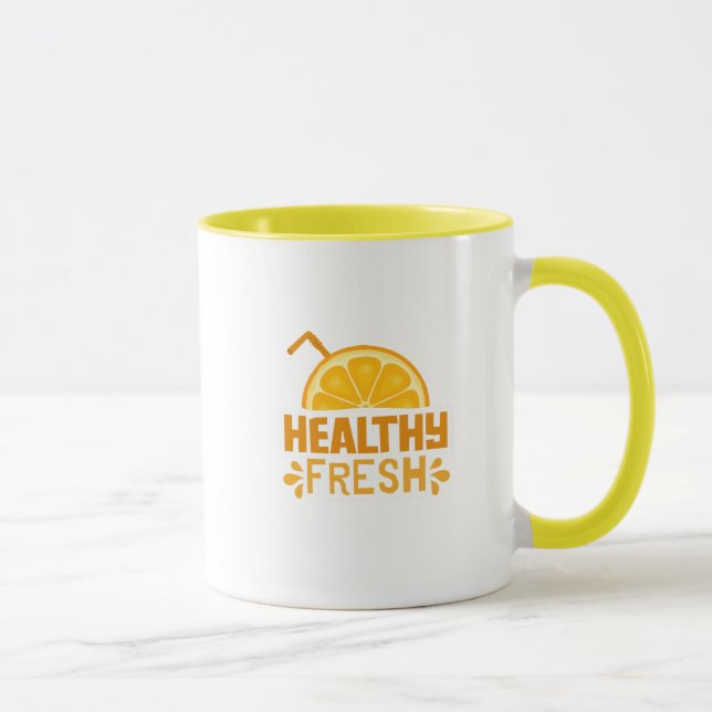 Caneca Ilustração de Tipografia Arte (Direita)