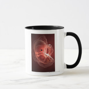 Caneca Ilustração de um embrião tornando-se