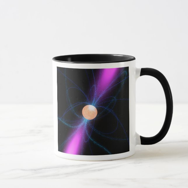 Caneca Ilustração de um pulsar 2 (Direita)
