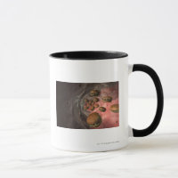 Ilustração de um vaso sanguíneo com hamburgueres
