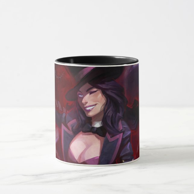 Caneca Ilustração de Zatanna em Crise Infinita (Centro)