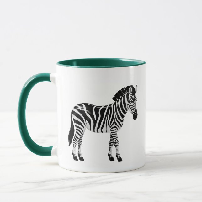 Caneca Ilustração de Zebra (Esquerda)