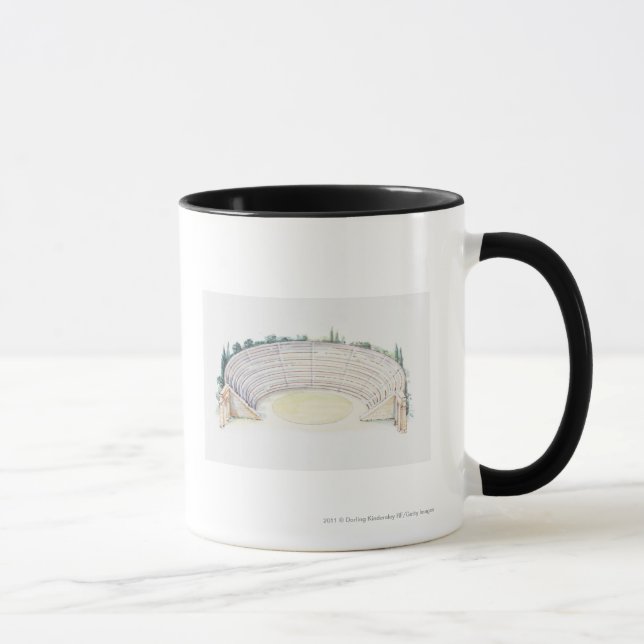 Caneca Ilustração do anfiteatro romano (Direita)
