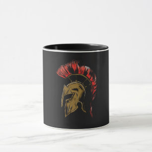 Caneca Ilustração do Capacete Spartan
