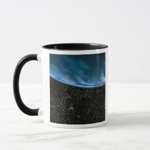 Caneca Ilustração do horizonte da Terra