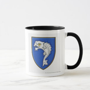 Caneca Ilustração do símbolo heráldico dos peixes no