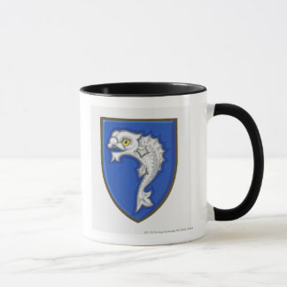 Caneca Ilustração do símbolo heráldico dos peixes no